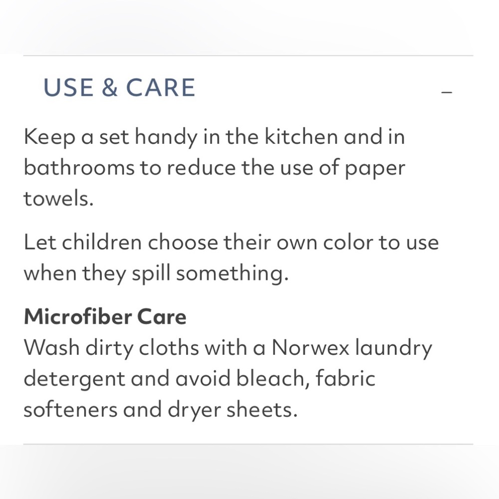 Norwex Counter Cloths - sea mist with mushroom trim - Picture 3 of 4